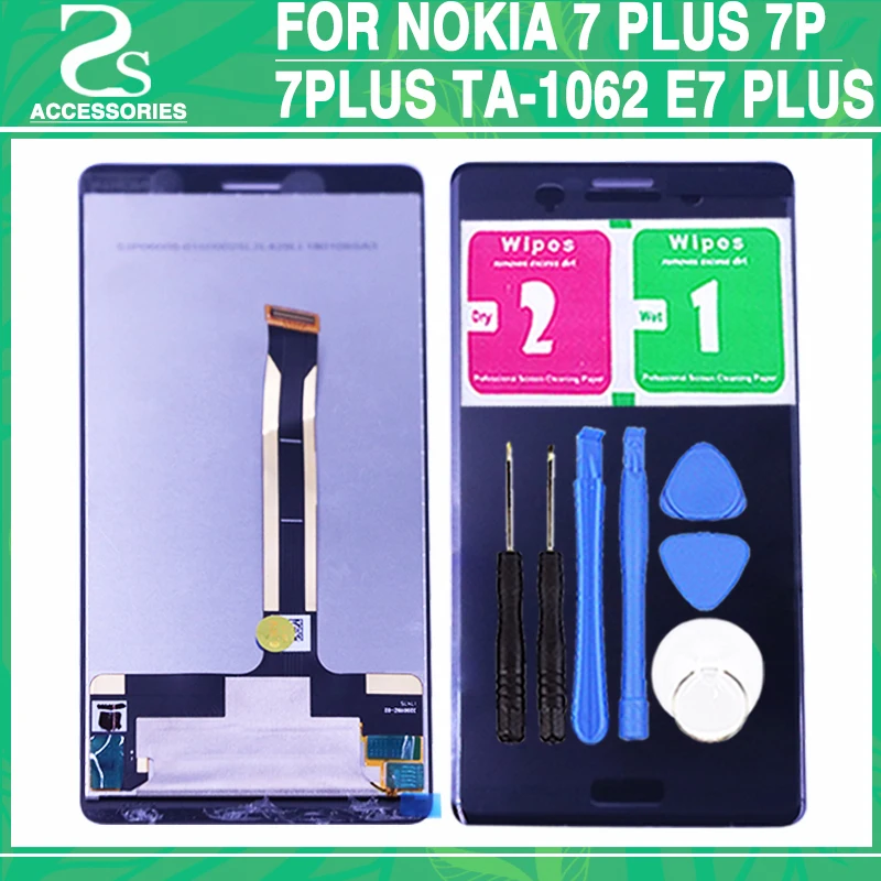 

Tested 6.0" For Nokia 7 Plus 7P 7Plus TA-1062 E7 Plus Display Digitizer LCD Touch Screen Glass Sensor Panel Assembly