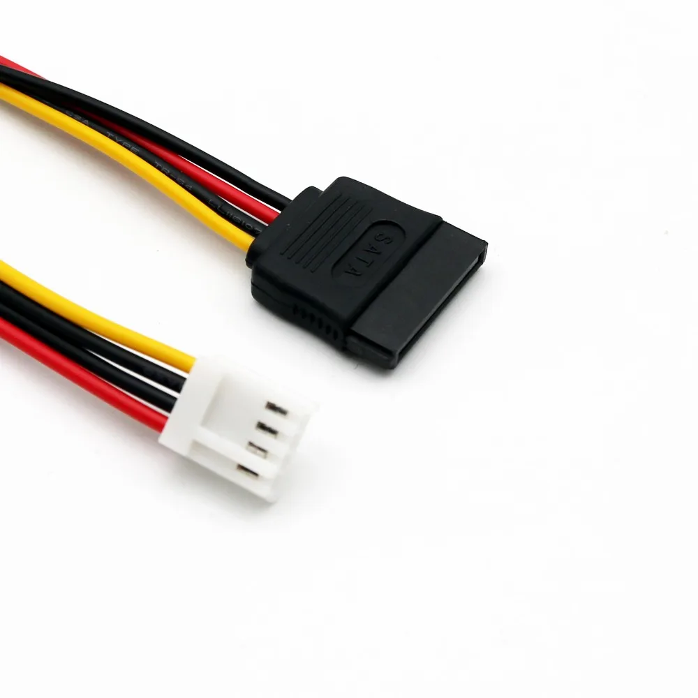 10 шт. SATA 15 контактный разъем на 4 флоппи FDD питания адаптер кабель шнур 20