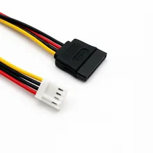 10 adet SATA 15 Pin Dişi 4 Pin Disket FDD Dişi Jack Güç Dönüştürücü Adaptör kablo kordonu 20 cm