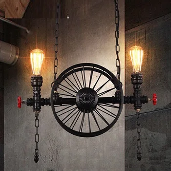 

Edison Loft Style Vintage Pendant Light Fixtures RH Industrial Metal Water Pipe Hanging Lamp Luminaire Lamparas Colgantes
