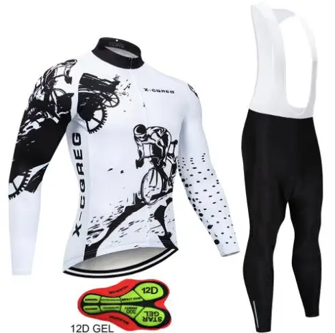 С длинным рукавом MTB велосипед Велоспорт Джерси Ropa Ciclismo Костюм Одежда для