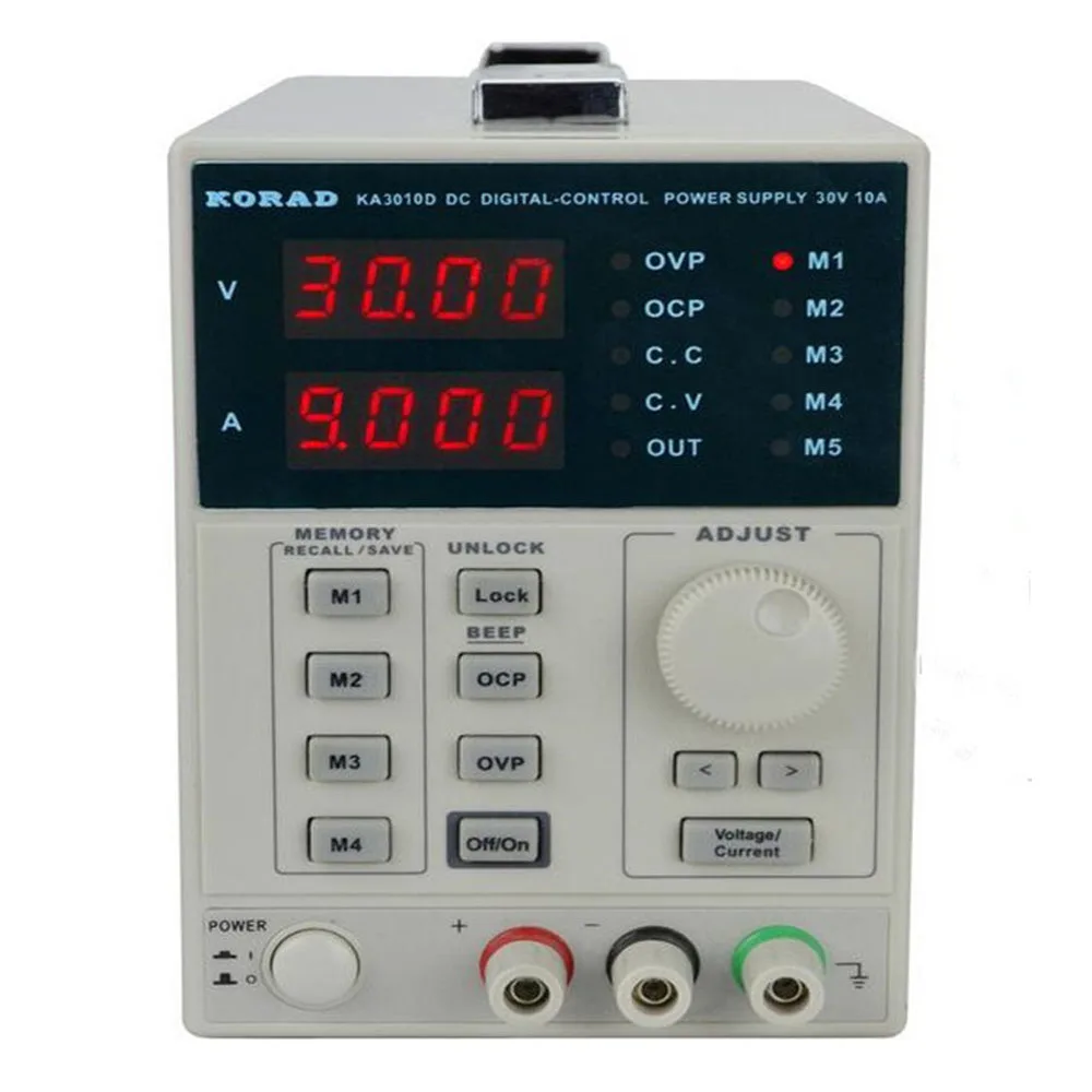 KORAD KA3010D DC Power Supply 30V 10A 0.01V 0.001A Digital Regulated Programmable Precision Variable Regulated Power Supply