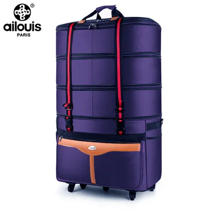 Travel tale большой объем складной Оксфорд чемодан на колесиках за рубежом складные тележки чемодан, дорожная сумка - Цвет: 32inch NO3