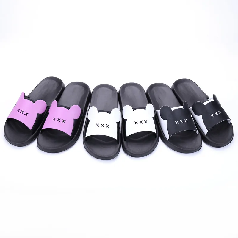 

Plus size 2018 woman slippers bathroom anti-slip unisex beach summer slippers comfortable flat shoes woman indoor slippers 6-3CF