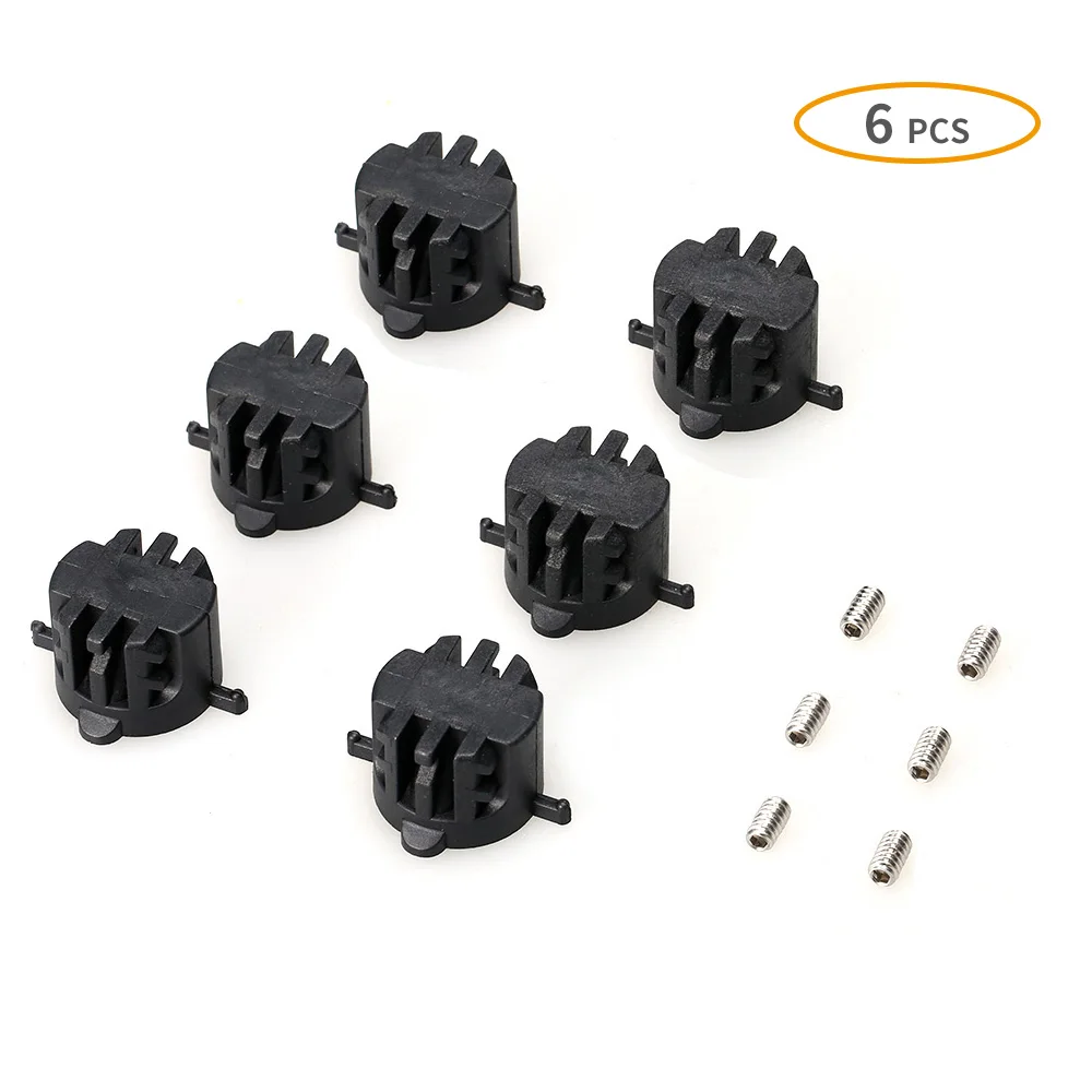 

6PCS Surfboard Longboard Rail Plug FCS Fin Plugs Fin Plate Replacement Kit for Body Board Surfing Accessorie with 9MM Leash Plug