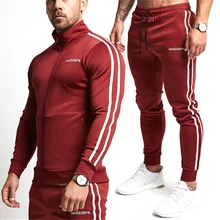 2019 Gyms brand sporting suit men Suit Men Hoodies Sets Mens Gyms Sportswear Jogger Suit Male Tracksuit sets