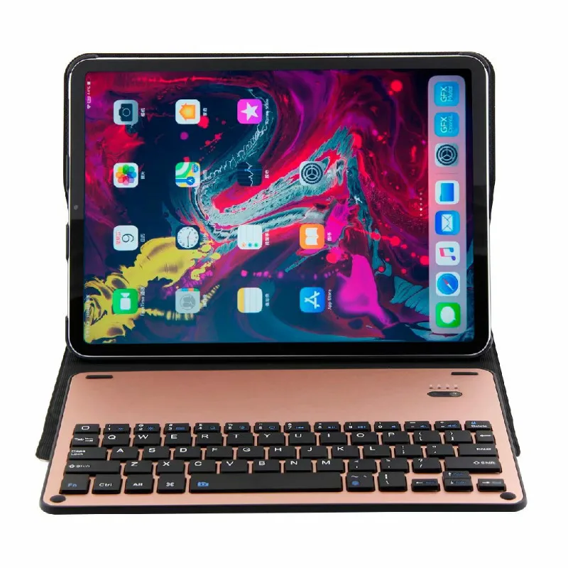 Новый для iPad Pro 11 2018 беспроводной Bluetooth алюминиевый корпус клавиатуры Чехол дюймов для iPad Pro 11 дюймов Съемный чехол для клавиатуры
