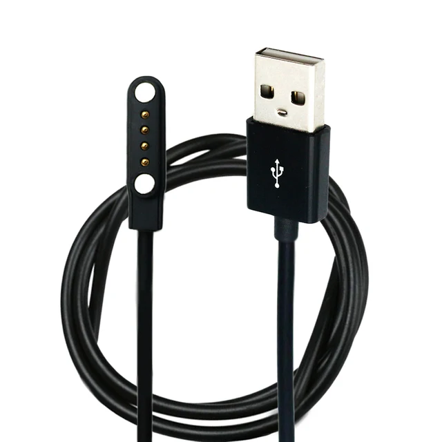 SMAWATCH Smartwatch Charging Cable 4 Pin USB Charger Wire
