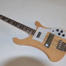 Высокое качество QShelly пользовательские натуральные RK 4 струны шеи через клен тела Рик 4003 палисандр головные уборы электрический бас гитара