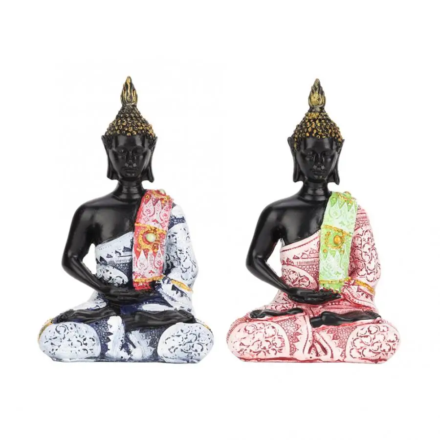

Buddha Statue Nature Sandstone Thailand Buddha Sculpture Hindu Fengshui Figurine Meditation Miniature Home Decor