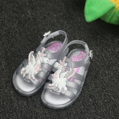 Mini Melissa/бразильские римские сандалии; сандалии для мальчиков и девочек; прозрачная обувь; сандалии; детская обувь; римская Мелисса; полая дышащая обувь - Цвет: as picture