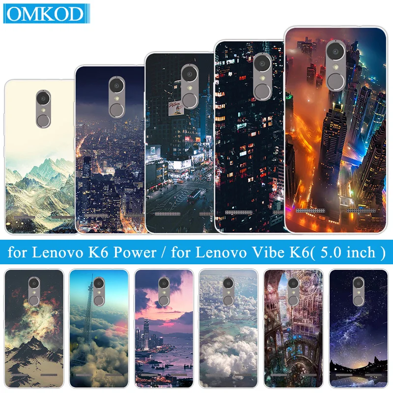 

Silicon Case For Lenovo K6 K6 Power 5.0 inch Ultrathin TPU Back Night Build Cover Customize For Lenovo Vibe K6 K6 Power Cases