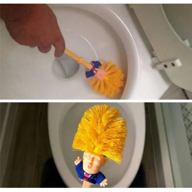 Трамп туалетная щетка Дональд Трамп угловая щетка Кисть для цепи командир в дерьма Дональд Трамп туалетная щетка делает Туалет большим