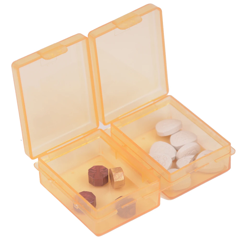 2 Grids Mini Portable Pill Case Pillbox Medicine Box Travel Tablet Holder Storage Organizer Container Pill Box Splitters Random