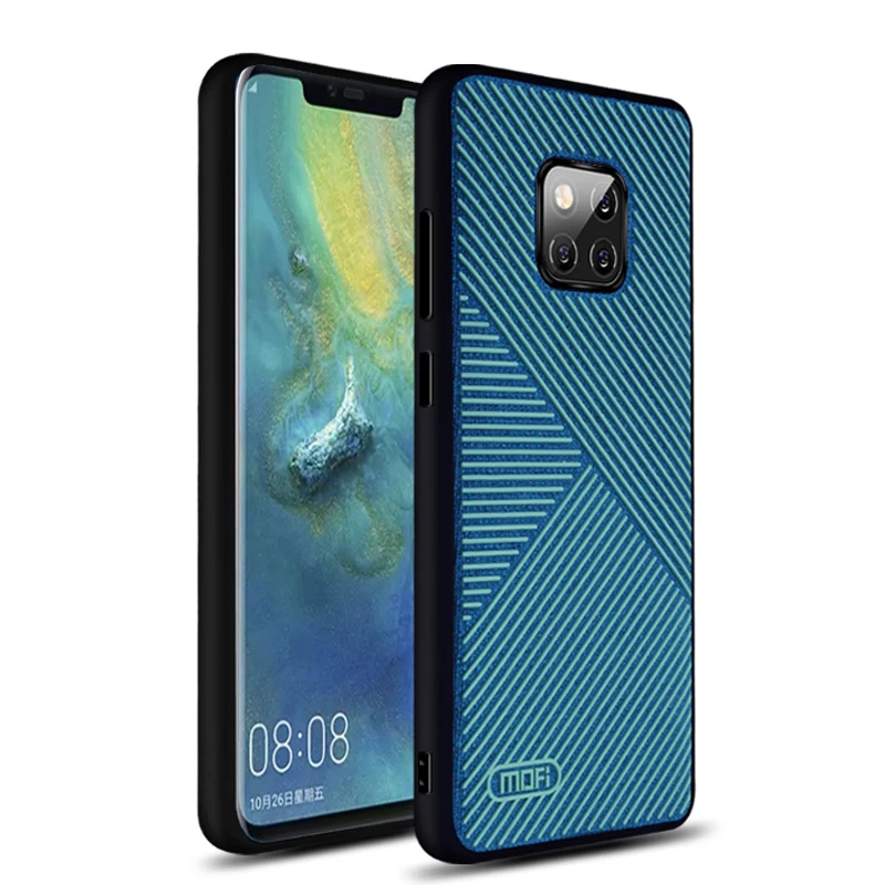 Чехол для huawei mate 20 Pro, MOFI huawei mate 20, силиконовый чехол в полоску, чехол для задней панели mate 20pro, противоскользящий эпоксидный чехол