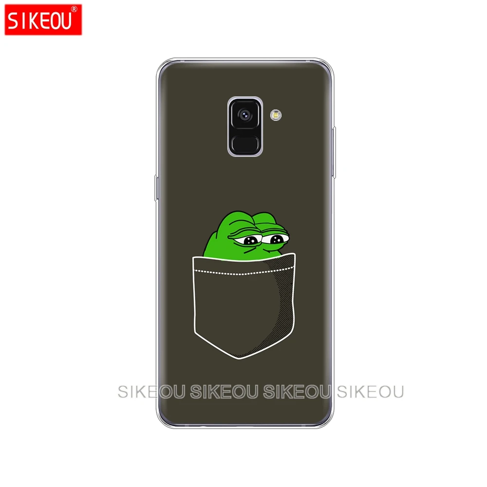 Силиконовый чехол для телефона Samsung Galaxy A8 2018 A3 A310 A5 A510 A7 2016 2017 интернет Meme Smug Frog