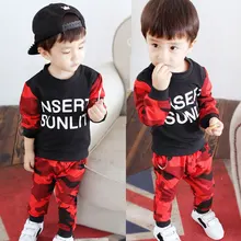 2pcs Baby Boys Clothing Set Cotton Camouflage Toddler Boys Sets Infant Long-Sleeve T-shirt Pants Suit Newborns Clothing Sets costumes for newborns baby boys infant pullover clothes for babies loungewear layette sets t shirts pants for girls clothing set