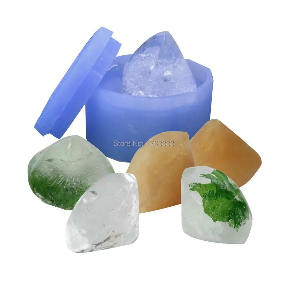 wholesale single diamond shaped ice mold Silicone Ice Cube Tray Mold