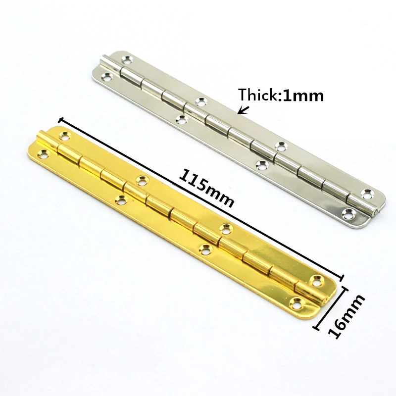4Pcs 115x16mm Display Box Rounded Angle hinge Long hinges Retro Jewelry