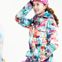 Женская розовая камуфляжная лыжная куртка, Женская куртка для катания на лыжах, верхняя одежда для альпинизма, куртка для сноубординга, Женская лыжная одежда