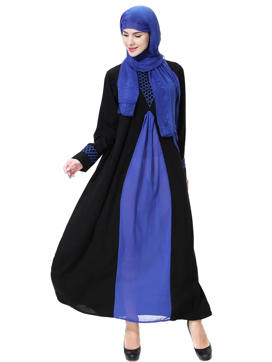 

Muslim Dress Women Kaftan Abaya Ethnic Embroidery Cardigan Party Caftan