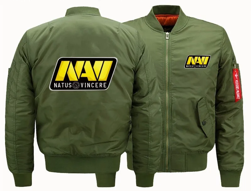 Новинка 2019 мужская куртка бомбер с рисунком natus vincere Navi летающая зимняя