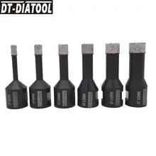 DT-DIATOOL 2 adet kuru brocas elmas karot sondaj uçları karo delik testere сверла profesyonel kalite matkap uçları M14 konu 6-16MM
