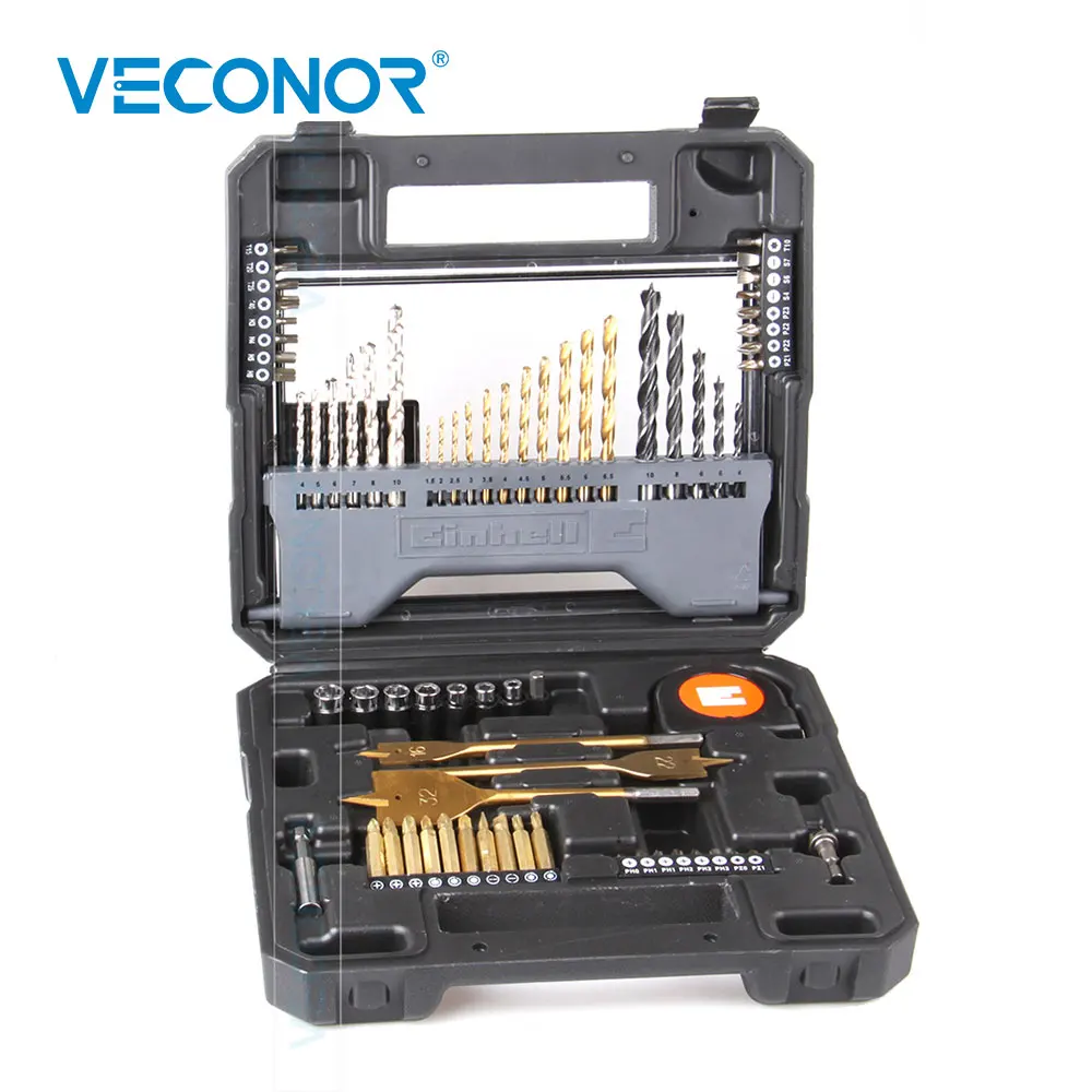  70pcs Combination Twist Drill Concrete Drill Screwdriver Bits Sockets Kit Set