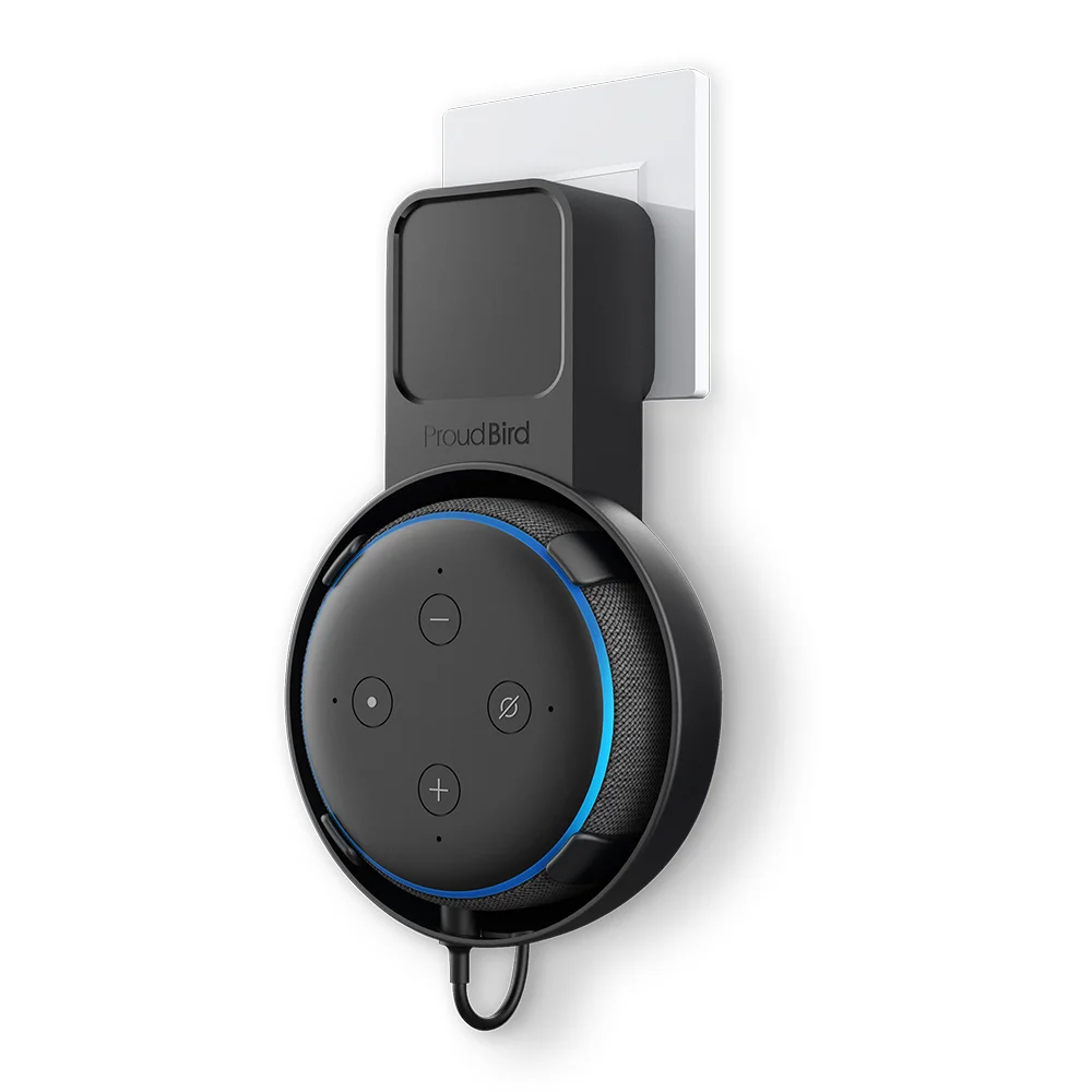 

GGMM P5 Wall Mount Holder for Amazon Echo Dot 3rd Generation Hanger Outlet Sound Enhanced for Echo Dot 3 Amazon Alexa Speaker