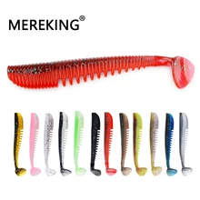 MEREKING Synthetic Baits 8cm 9.5cm 13cm Awaruna Fishing Lures Mushy Wobblers Carp Fishing Paddle Tail T Tail Swimbait Trout