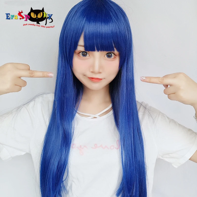 Eraspooky POP TEAM EPIC Cosplay Pipimi голубые волосы желтый короткий парик аниме ролевые игры