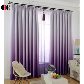 

Gradient Blackout Curtains Simple Japanese Nordic Living Room Bedroom Bay Window Custom Window Drapes JS25C