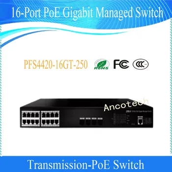 

Free Shipping Security CCTV Transmission 16-Port PoE Gigabit Managed Switch Without Logo PFS4420-16GT-250
