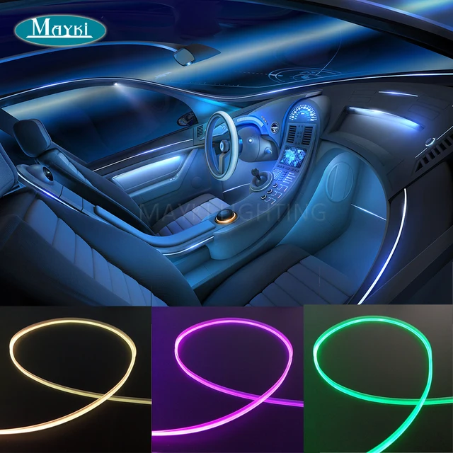 Maykit Dashboard Side Emitting Fiber Optic Lighting Car Optics Maykit Dashboard Side Emitting Fiber Optic Lighting Car Optics Mini 1 5w Cree Led Light