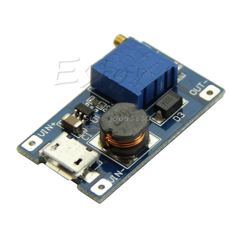 

DC-DC 2A Booster Board Step-up Module Input 2/24V to 5/9/12/28V Replace XL6009 New Z09 Drop ship