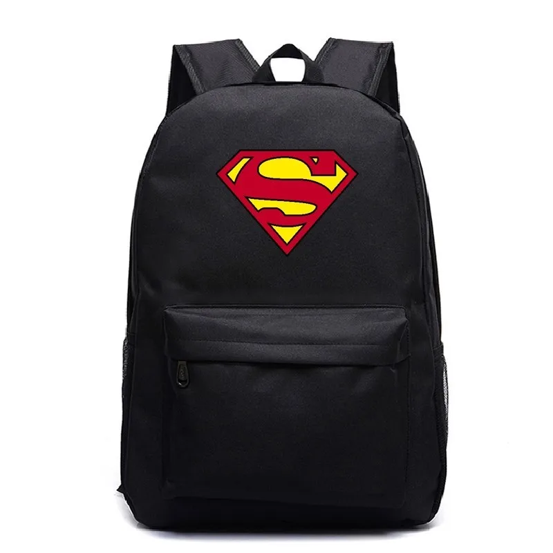 Серия супергероев Sac a Dos DC Comic Superman 4 рюкзак для ноутбука женский Mochila Mujer дорожный рюкзак на плечо мужская парусиновая школьная сумка - Цвет: 2