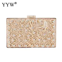 Gold Formal Flower Evening Bag For Wedding Party Luxury Glitter Rhinestone Crystal Clutch Purse Bridal Prom Handbag For Women Gold Formal Flower Evening Bag For Wedding Party Luxury Glitter Rhinestone Crystal Clutch Purse Bridal Prom Handbag For Women