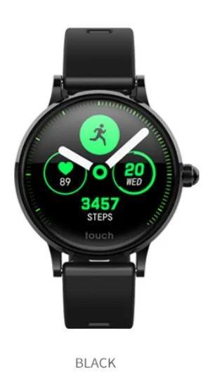 Черный Новые модные часы Smart Watch приборы для измерения артериального давления обнаружения сердечного ритма почасовой обнаружения gps отслеживание движений - Цвет: Черный