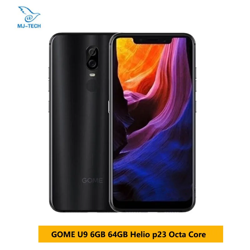 

GOME U9 6GB 64GB 6.18" MTK Helio P23 Android 8.1 FAST Charge Voiceprint Fingerprint Face Recognition 12+5MP 16MP 4G Mobile phone