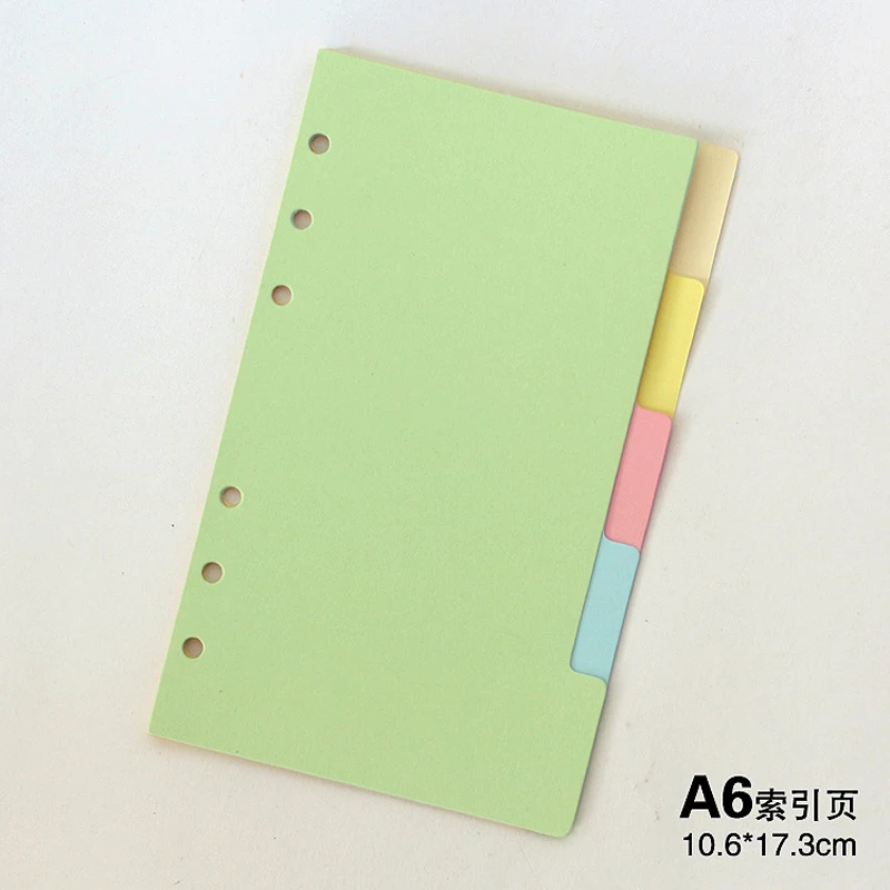 Original classic spiral notebook divider, Cute fine organizer planner seperator pages Office school stationery index paper A5 A6 Original classic spiral notebook divider, Cute fine organizer planner seperator pages Office school stationery index paper A5 A6