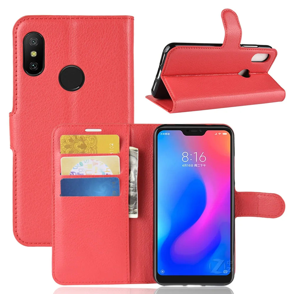 Чехол для телефона Xiaomi Redmi 6A чехол 6 роскошный из искусственной кожи с подставкой