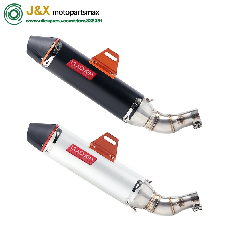 

MT-03 MT03 Motorcycle Exhaust Muffler Pipe Middle Link Pipe Escape FOR YAMAHA YZF-R3 R3 R25 R30 2015 2016 Slip On