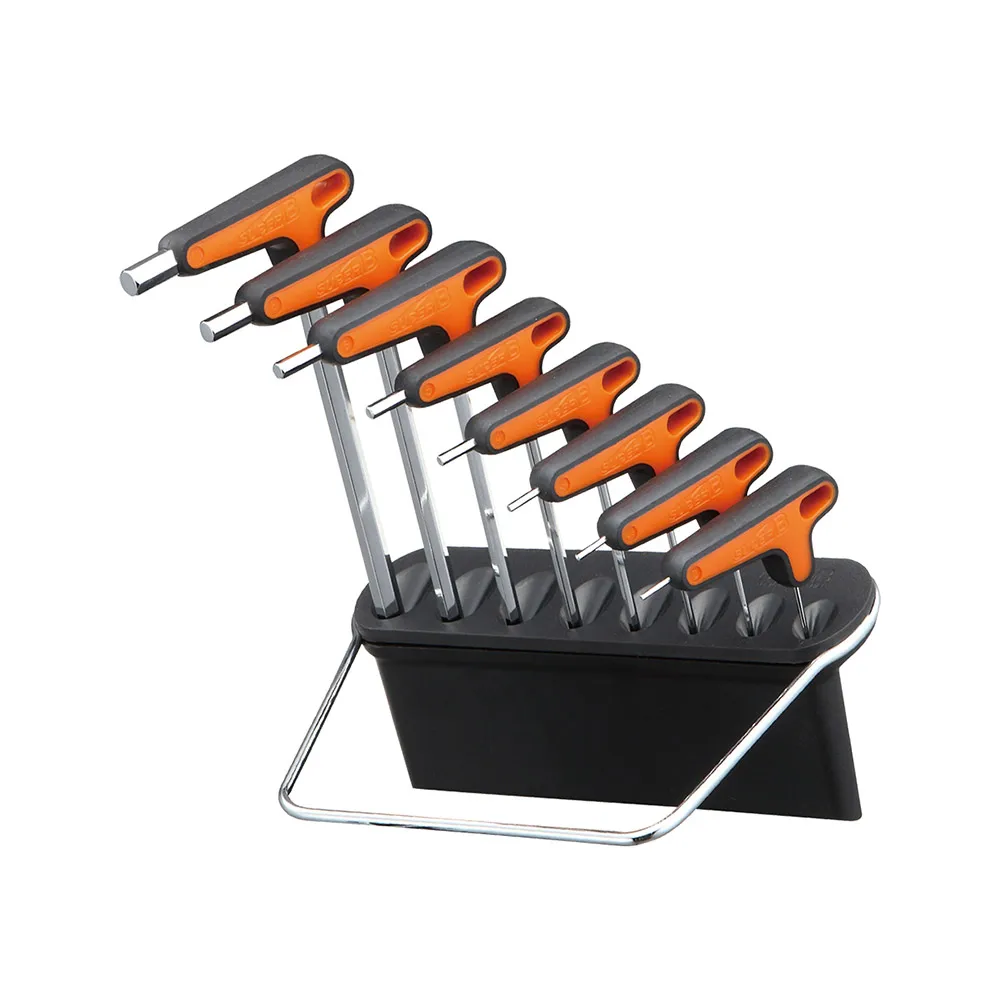 

Super b T/L Handle Hex Set Includes 2, 2.5,3, 4, 5, 6, 8 And 10mm TB-76160 Bike Bicycle Tool