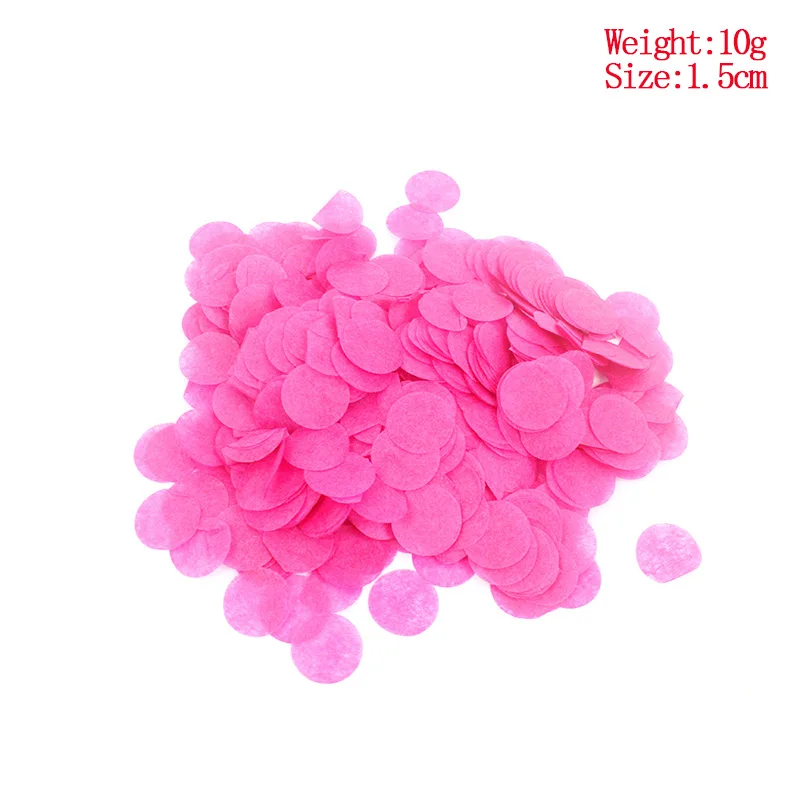 2,5 см черные круглые конфетти из фольги конфетти прозрачные воздушные шары с днем рождения детский душ Свадебная вечеринка украшения - Цвет: 1.5cm rose ZX