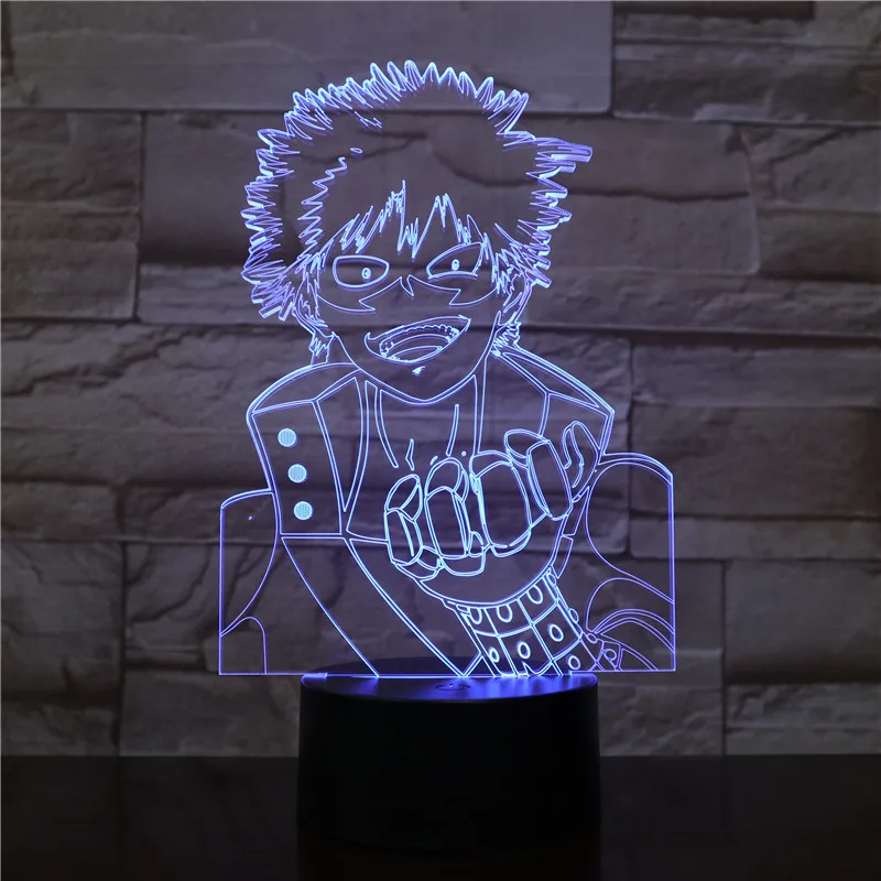 Мой герой Академия все может Мидори изюку Asui Tsuyu Todoroki Shoto Bakugou Katsuki 3d свет меняет