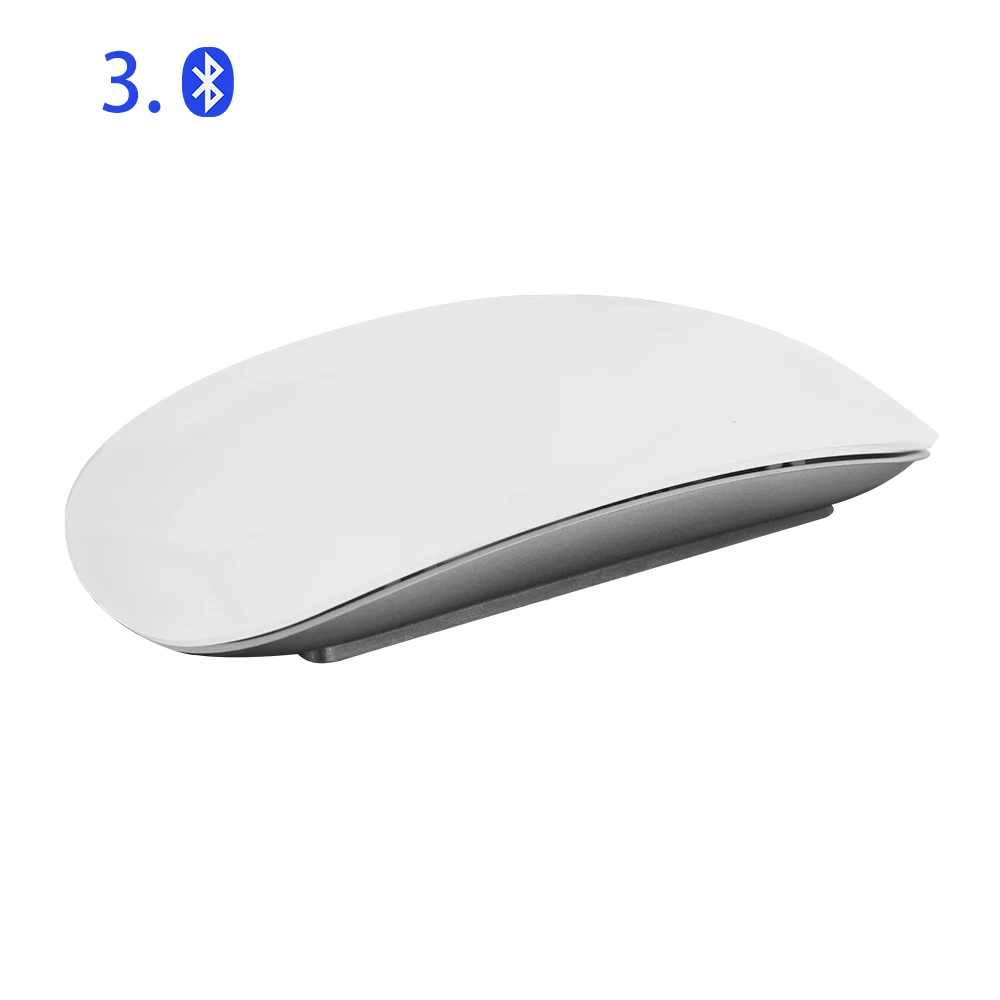 Bluetooth Magic mouse, беспроводная сенсорная ультра тонкая эргономичная оптическая мышь, 1600 dpi, Офисная компьютерная мышь для Apple Macbook, ПК, ноутбука