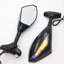 For Motorcycle Honda CBR 600 F4 F4i 900 929 954 CBR1000 125R 150R Blue LED Turn Signal Mirrors