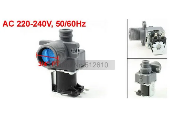 

AC 220-240V 2P 3/4"PT Thread Water Inlet Solenoid Valve for LG Washing Machine