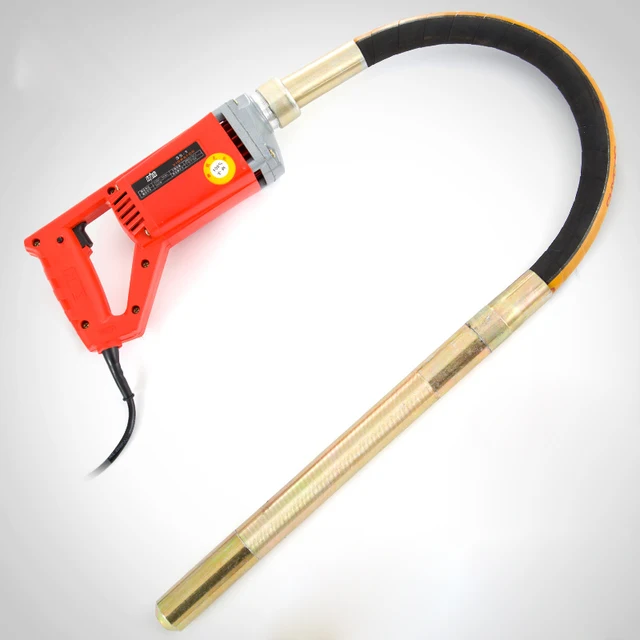 Geeyae Concrete Vibrator, 3/4HP 13000VPM Electric Hand Held Power Concrete Vibrator 800W 110V w/ 4FT/1.2M Shaft Rod Concrete Tools Electric Concrete Vibration Geeyae Concrete Vibrator, 3⁄4HP