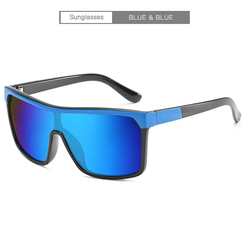 HDCRAFTER, квадратные солнцезащитные очки, мужские, для вождения, мужские, люксовый бренд, солнцезащитные очки для мужчин, дизайнерские, крутые, зеркальные, ретро очки - Цвет линз: blue blue